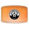 Faux Leather Engravable Patch - Curved Rectangle Thumbnail