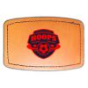 Faux Leather Engravable Patch - Curved Rectangle Thumbnail