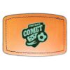 Faux Leather Engravable Patch - Curved Rectangle Thumbnail