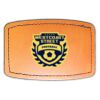 Faux Leather Engravable Patch - Curved Rectangle Thumbnail
