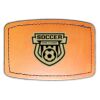 Faux Leather Engravable Patch - Curved Rectangle Thumbnail