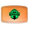 Faux Leather Engravable Patch - Curved Rectangle Thumbnail