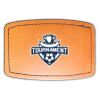 Faux Leather Engravable Patch - Curved Rectangle Thumbnail