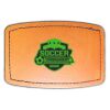 Faux Leather Engravable Patch - Curved Rectangle Thumbnail