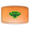 Faux Leather Engravable Patch - Curved Rectangle Thumbnail