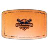 Faux Leather Engravable Patch - Curved Rectangle Thumbnail