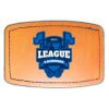 Faux Leather Engravable Patch - Curved Rectangle Thumbnail