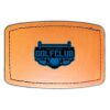 Faux Leather Engravable Patch - Curved Rectangle Thumbnail