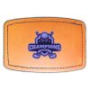Faux Leather Engravable Patch - Curved Rectangle Thumbnail