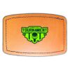 Faux Leather Engravable Patch - Curved Rectangle Thumbnail