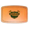 Faux Leather Engravable Patch - Curved Rectangle Thumbnail