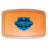 Faux Leather Engravable Patch - Curved Rectangle Thumbnail