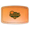 Faux Leather Engravable Patch - Curved Rectangle Thumbnail