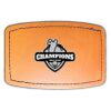 Faux Leather Engravable Patch - Curved Rectangle Thumbnail