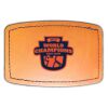 Faux Leather Engravable Patch - Curved Rectangle Thumbnail