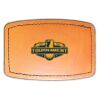 Faux Leather Engravable Patch - Curved Rectangle Thumbnail