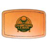 Faux Leather Engravable Patch - Curved Rectangle Thumbnail