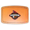 Faux Leather Engravable Patch - Curved Rectangle Thumbnail