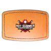 Faux Leather Engravable Patch - Curved Rectangle Thumbnail