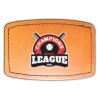 Faux Leather Engravable Patch - Curved Rectangle Thumbnail