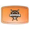 Faux Leather Engravable Patch - Curved Rectangle Thumbnail