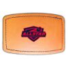 Faux Leather Engravable Patch - Curved Rectangle Thumbnail