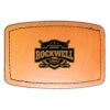Faux Leather Engravable Patch - Curved Rectangle Thumbnail