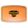 Faux Leather Engravable Patch - Curved Rectangle Thumbnail