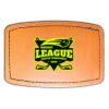 Faux Leather Engravable Patch - Curved Rectangle Thumbnail