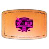 Faux Leather Engravable Patch - Curved Rectangle Thumbnail