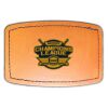 Faux Leather Engravable Patch - Curved Rectangle Thumbnail