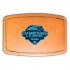 Faux Leather Engravable Patch - Curved Rectangle Thumbnail