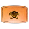Faux Leather Engravable Patch - Curved Rectangle Thumbnail