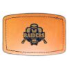 Faux Leather Engravable Patch - Curved Rectangle Thumbnail