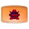 Faux Leather Engravable Patch - Curved Rectangle Thumbnail