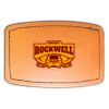 Faux Leather Engravable Patch - Curved Rectangle Thumbnail