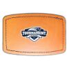 Faux Leather Engravable Patch - Curved Rectangle Thumbnail