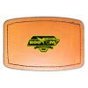 Faux Leather Engravable Patch - Curved Rectangle Thumbnail