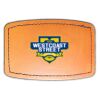 Faux Leather Engravable Patch - Curved Rectangle Thumbnail