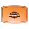 Faux Leather Engravable Patch - Curved Rectangle Thumbnail