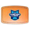Faux Leather Engravable Patch - Curved Rectangle Thumbnail