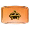 Faux Leather Engravable Patch - Curved Rectangle Thumbnail