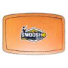 Faux Leather Engravable Patch - Curved Rectangle Thumbnail