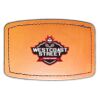 Faux Leather Engravable Patch - Curved Rectangle Thumbnail