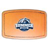 Faux Leather Engravable Patch - Curved Rectangle Thumbnail