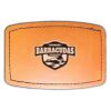 Faux Leather Engravable Patch - Curved Rectangle Thumbnail