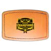 Faux Leather Engravable Patch - Curved Rectangle Thumbnail