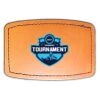 Faux Leather Engravable Patch - Curved Rectangle Thumbnail
