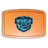 Faux Leather Engravable Patch - Curved Rectangle Thumbnail