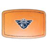 Faux Leather Engravable Patch - Curved Rectangle Thumbnail